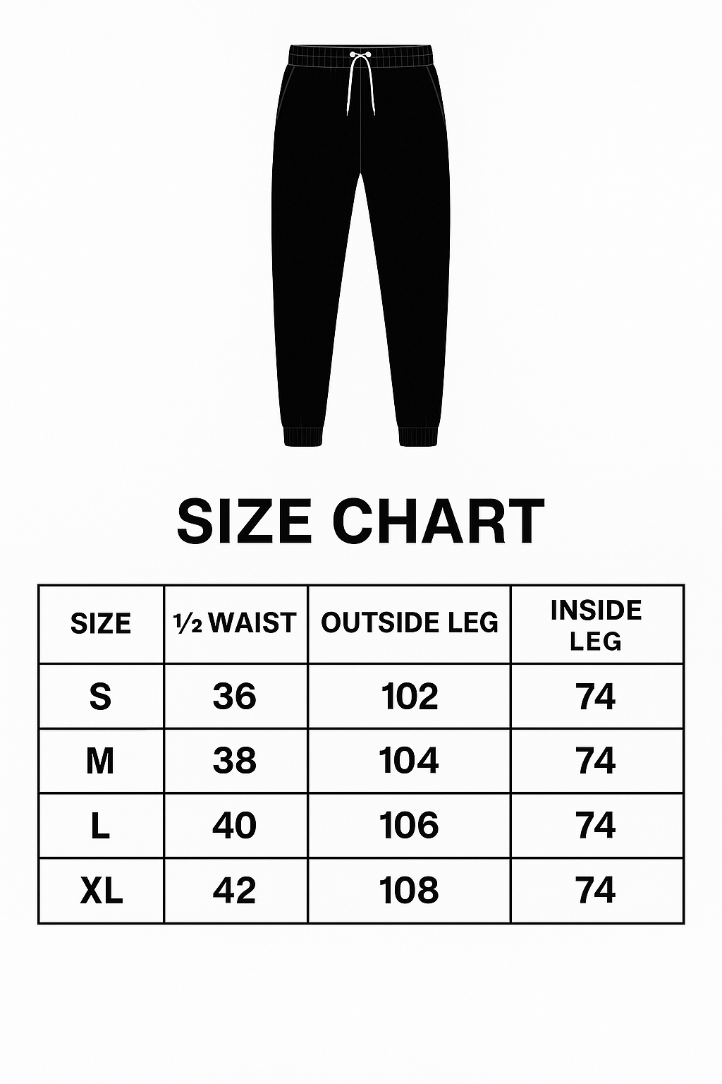 118Elevate  Black Joggers